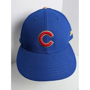 Chicago Cubs 2016 World Series New Era 59FIFTY Fitted Hat Blue Size 7 3/8